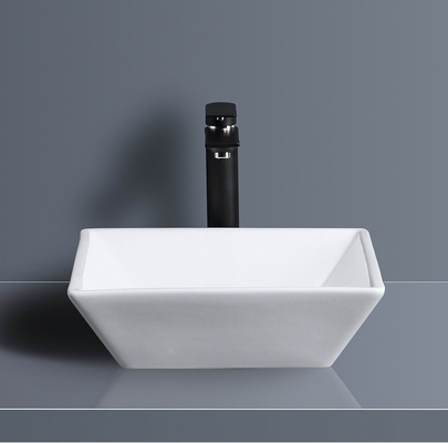 Selbstreinigendes quadratisches Schiff-weißes Badezimmer-Wannen-Tabellen-Wäsche-Gesichts-Becken