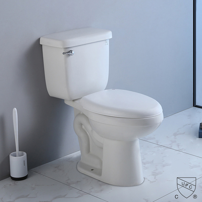 Zweiteiliger Toilette Cupc-Amerikaners 2-teiliges WC-Spülventil länglicher Standardschüssel