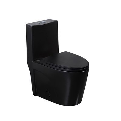 Einteilige längliche Doppel-Erröten-Toilette mit umsäumtem Trapway weiße schwarze 680mm