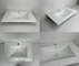 Eleganter ausgeführter keramische Eitelkeits-Spitzen-Badezimmer-Wannen-flacher Rand