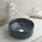 Beflecken Sie Gegenspitzenbadezimmer-Wannen-Kratzer-beständiges blaues rundes Handwaschbecken