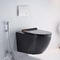 Kommerzieller Tankless schwarzer stiller Sitzbezug Wand-Hung Toilet Adas 450mm 500mm