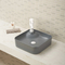 Beständiges Fleck-Kratzer-Waschbecken-Oberflächenquadrat über Grey Counter Sink