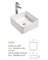 Ultradünnes Gegenspitzenform-Porzellanwaschbecken der badezimmer-Wanne quadratisches