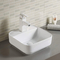Porzellan-machen weißer quadratischer Schiff-Badezimmer-Wanne Countertop 385X385X140MM glatt