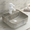 Porzellan-machen weißer quadratischer Schiff-Badezimmer-Wanne Countertop 385X385X140MM glatt