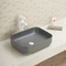 Feste glatte Gegenspitzenbadezimmer-Wannen-keramische einfache halten rechteckiges Waschbecken instand