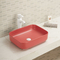 Feste glatte Gegenspitzenbadezimmer-Wannen-keramische einfache halten rechteckiges Waschbecken instand