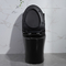 1-teilige Verdoppelungspültoilette Iapmo-Badezimmer-Toiletten-Matte Blacks verlängerte keramisches Siphonic