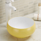 Glattes und elegantes Gegenspitzenbadezimmer-Wannen-weißes ovales Form-Waschbecken