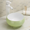 Glattes und elegantes Gegenspitzenbadezimmer-Wannen-weißes ovales Form-Waschbecken