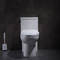 Moderne einteilige umsäumte Komfort-Höhe runder Sitz der Toilette weiße längliche