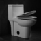 Amerikanische Standard-Cosette Dual Flush Elongated One-Stück-Toilette im Weiß Gpf 1,28