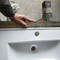 600MM Eitelkeits-Spitzen-Badezimmer-Wanne Countertop glasieren glattes doppeltes Schiff
