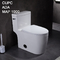 1-teiliges kompaktes längliches Komfort-Höhen-Toiletten-Kommode-Druckdosen-WC integrierte