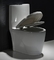 Flache einteilige längliche Toiletten-Kommode glasierte völlig Druckdose Jet Flush