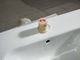 Weißes doppeltes Porzellan der Eitelkeits-Spitzen-Badezimmer-Wannen-1200mm für Kabinett